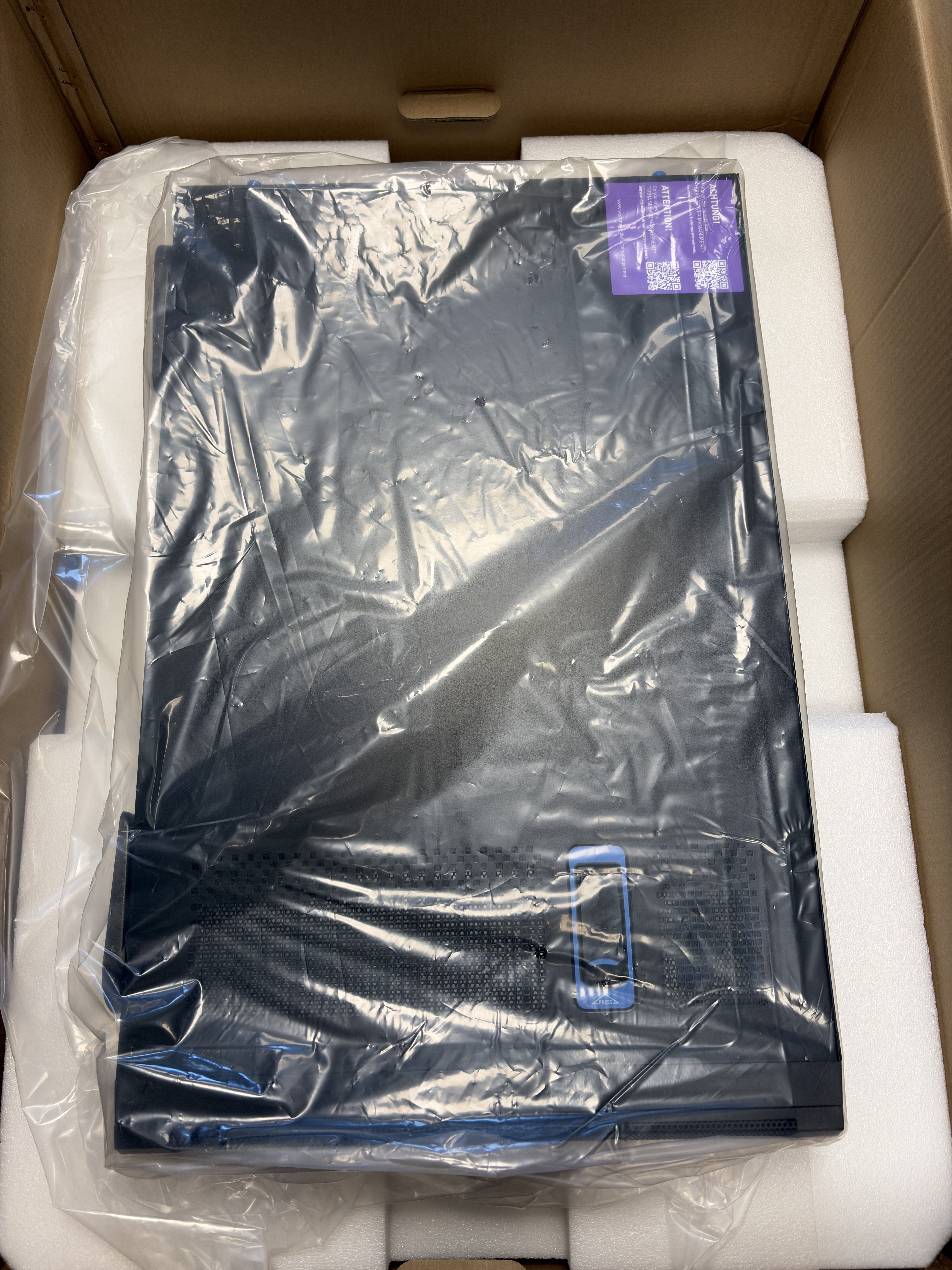 Serveur Terra — déballage