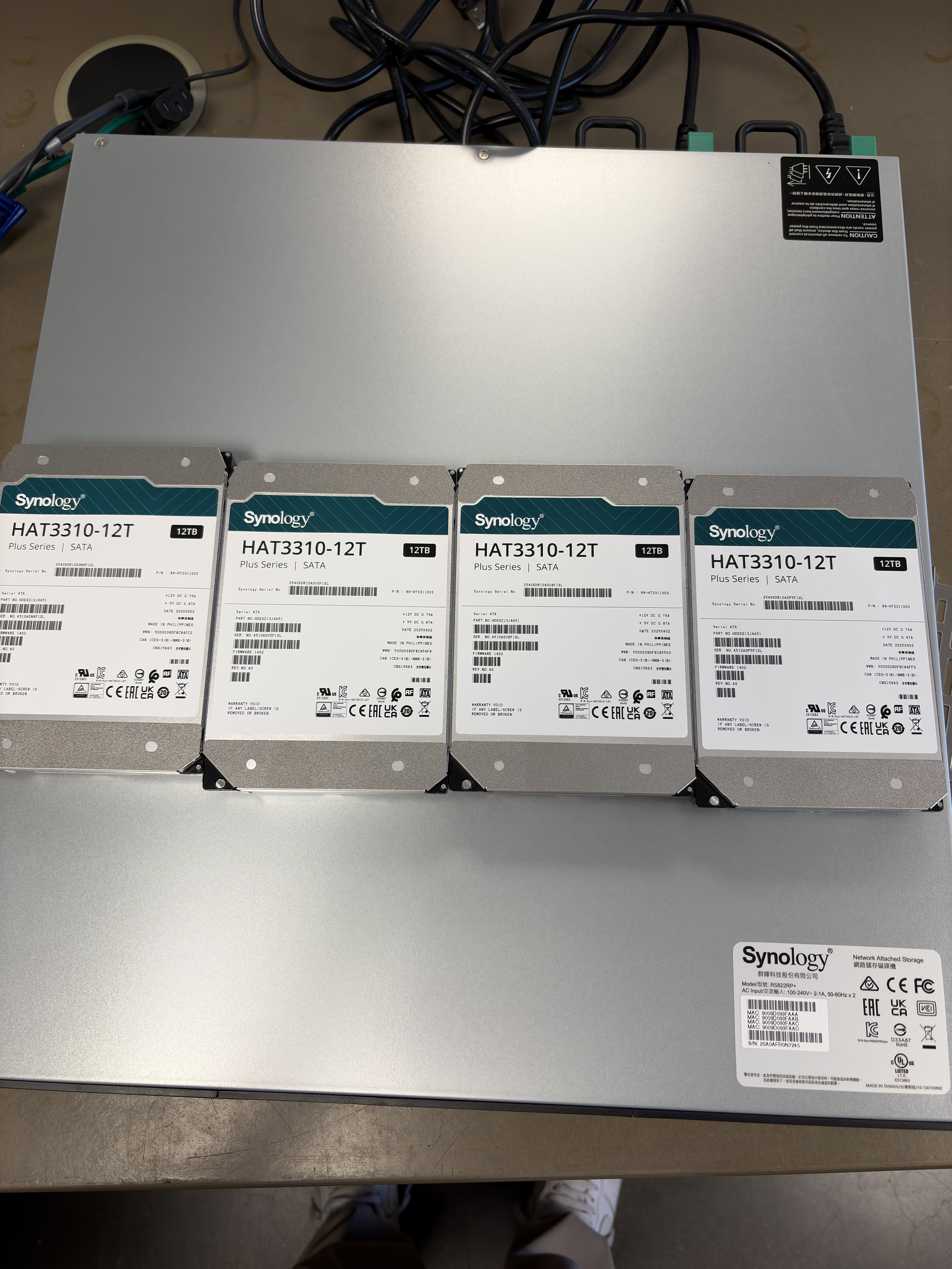 NAS Synology — installation des disques (2)